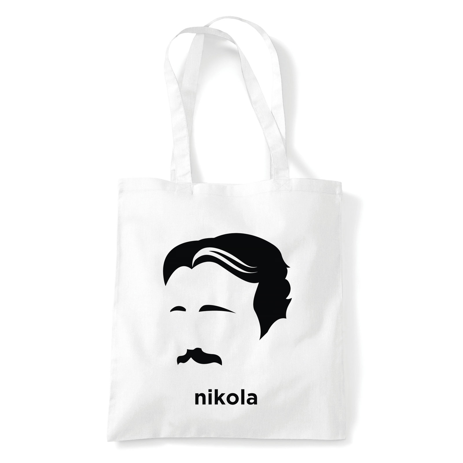 nikola tesla Fehér Shopper Vászontáska