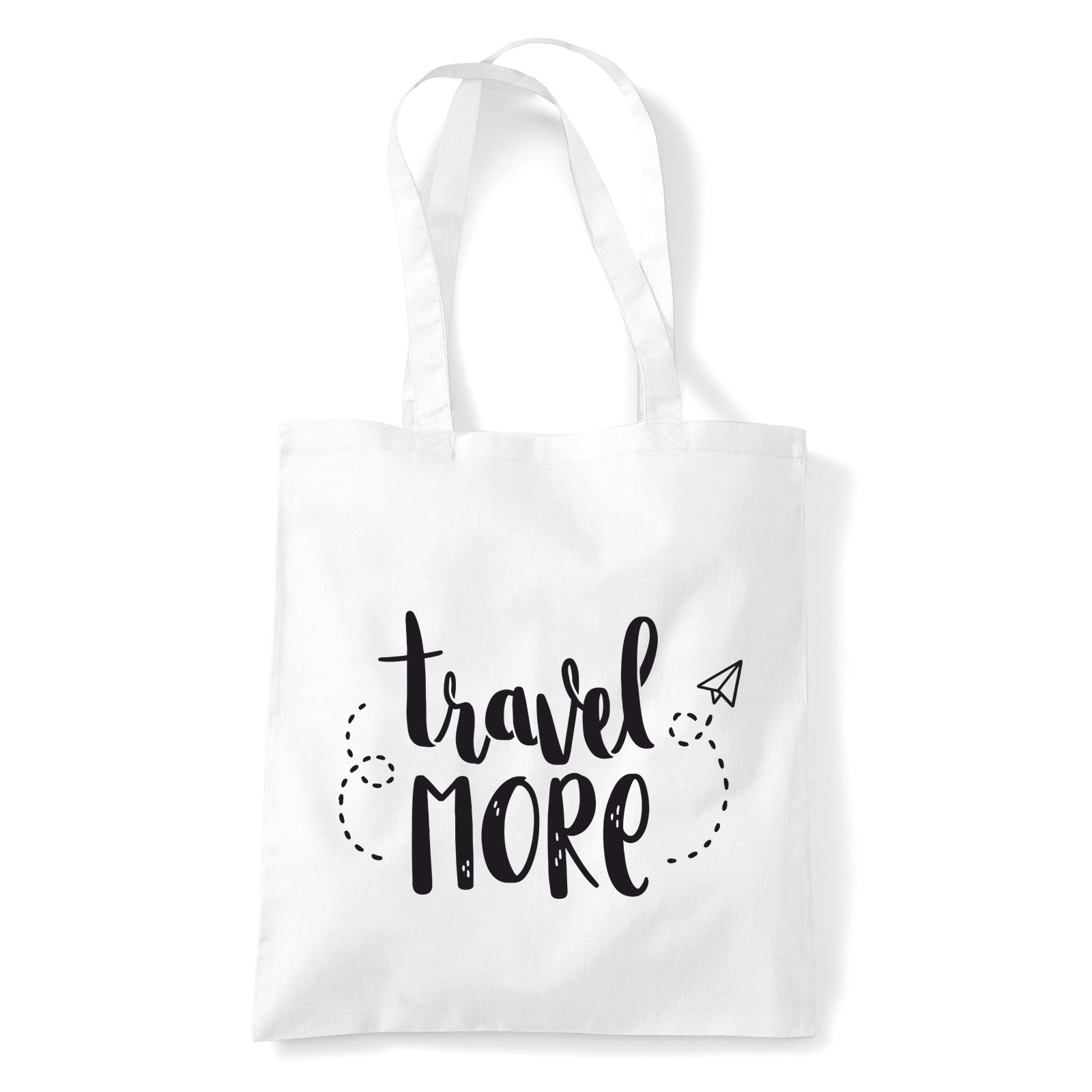 travel more utazás Fehér Shopper Vászontáska