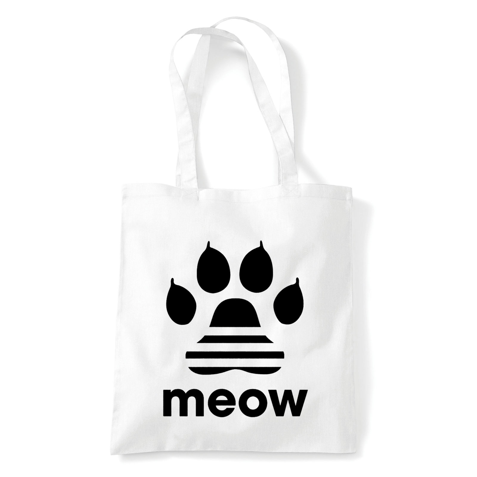 meow macskás cicás cica Fehér Shopper Vászontáska