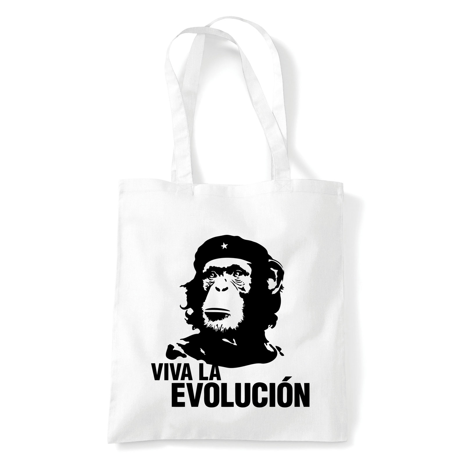 evolúció evolution majom csimpánz Fehér Shopper Vászontáska