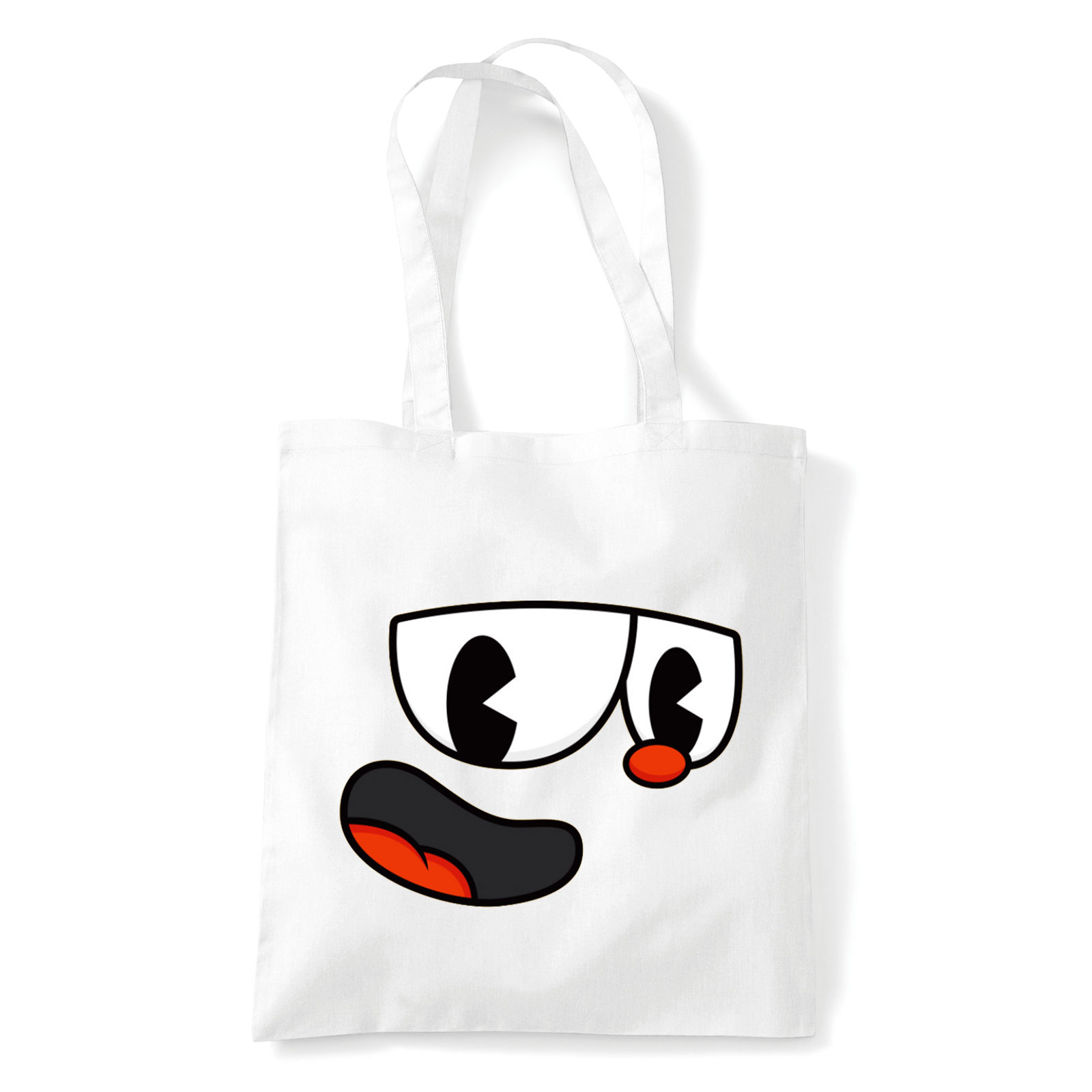 cuphead Fehér Shopper Vászontáska