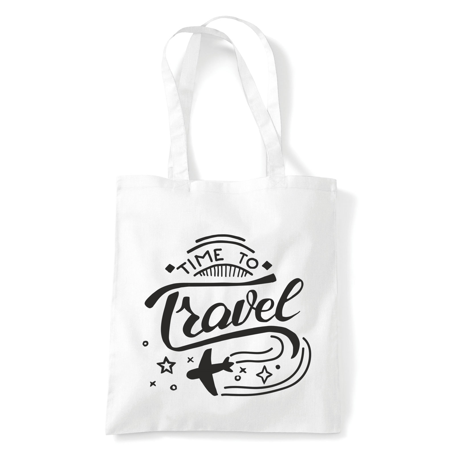 travel utazás Fehér Shopper Vászontáska