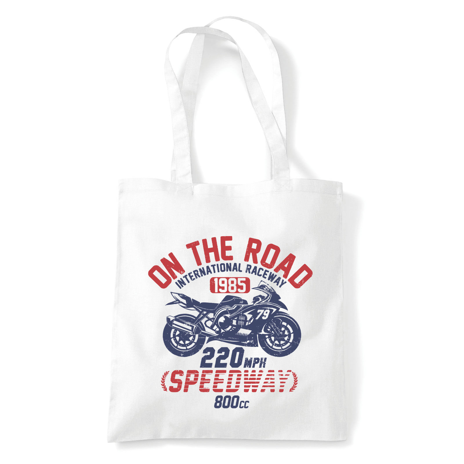 motor motoros speed motor Fehér Shopper Vászontáska