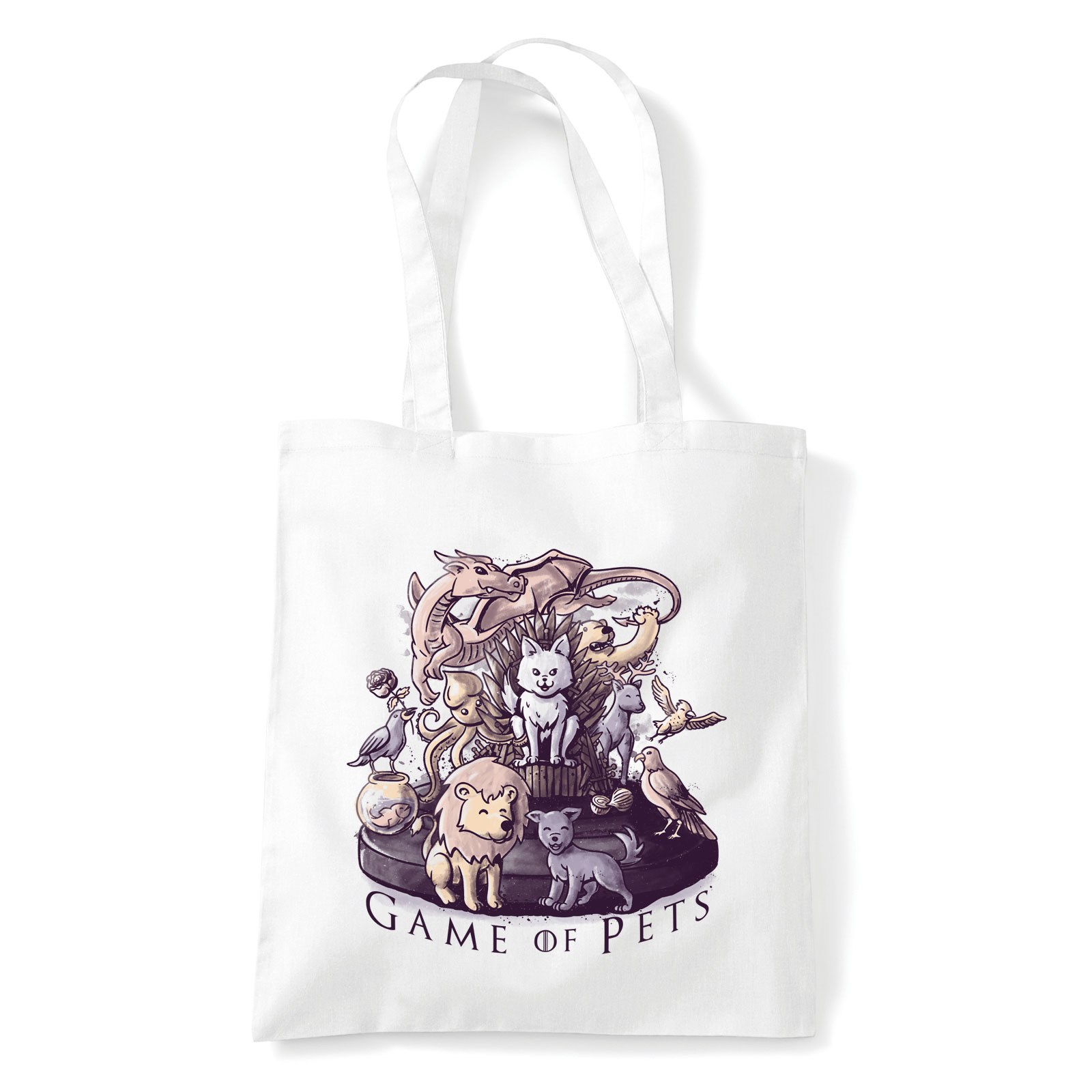 game of pets állatos macska cica Fehér Shopper Vászontáska
