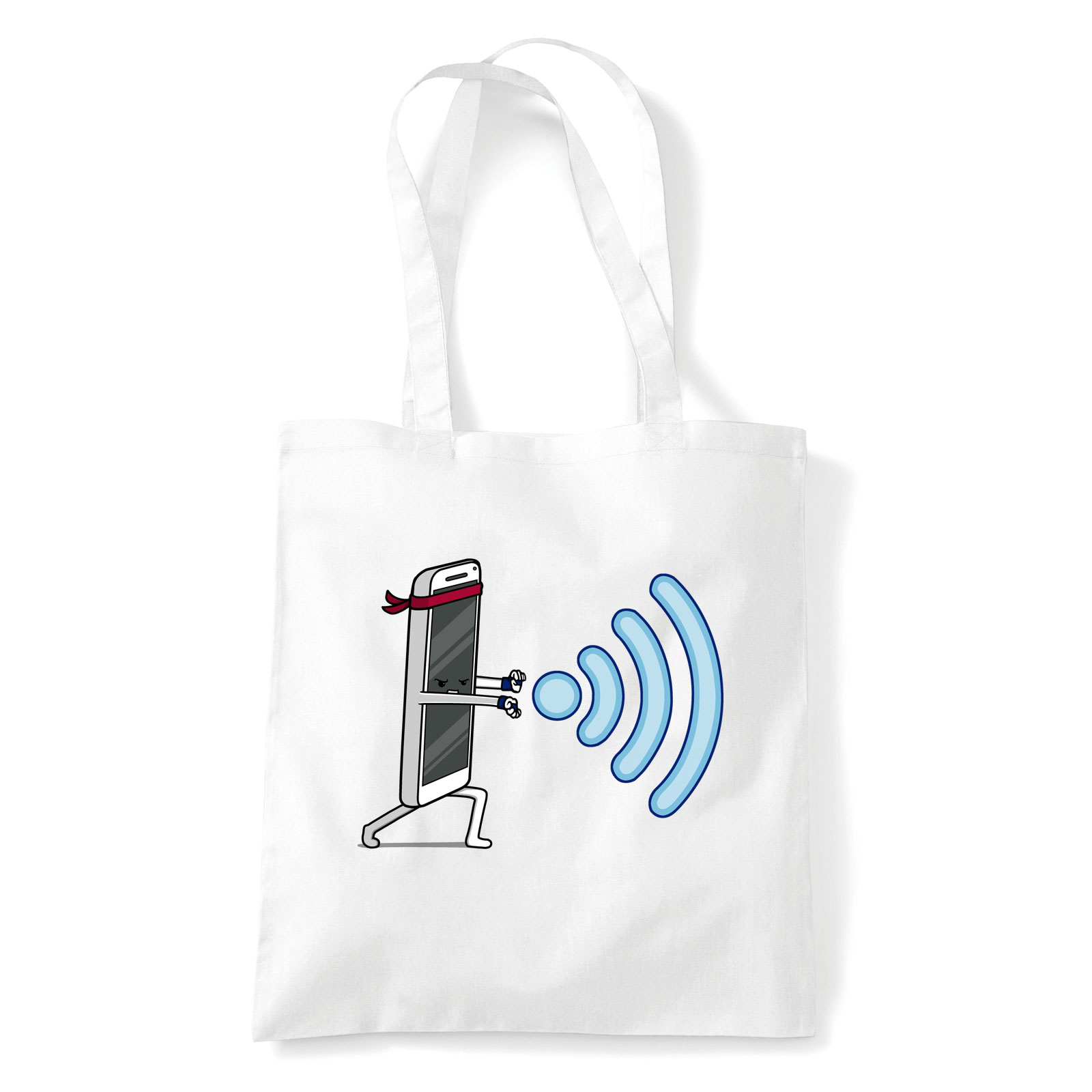 wifi Fehér Shopper Vászontáska