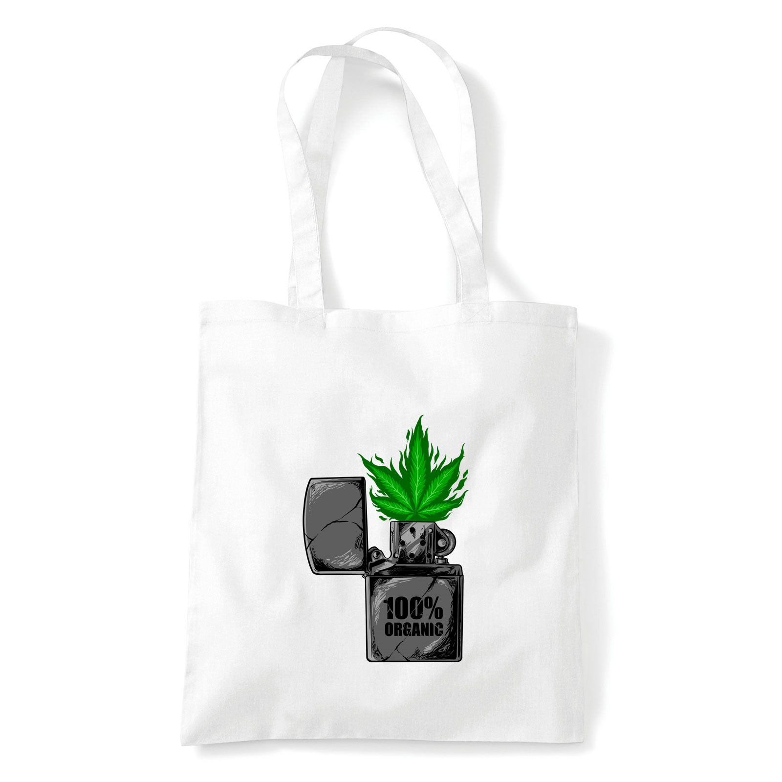 canabis cannabis kanabisz marihuána Fehér Shopper Vászontáska
