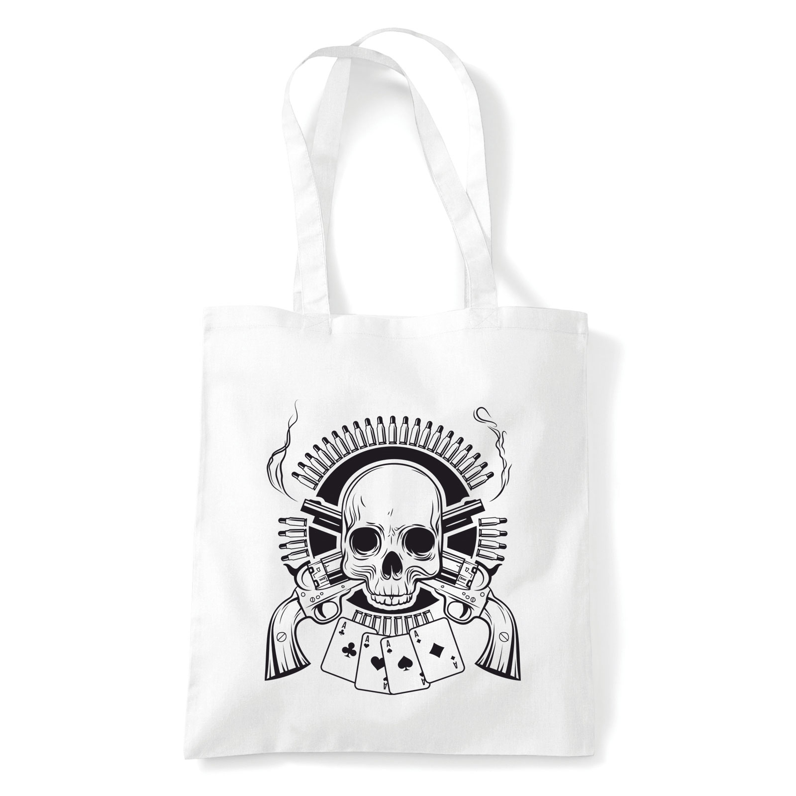 poker Fehér Shopper Vászontáska