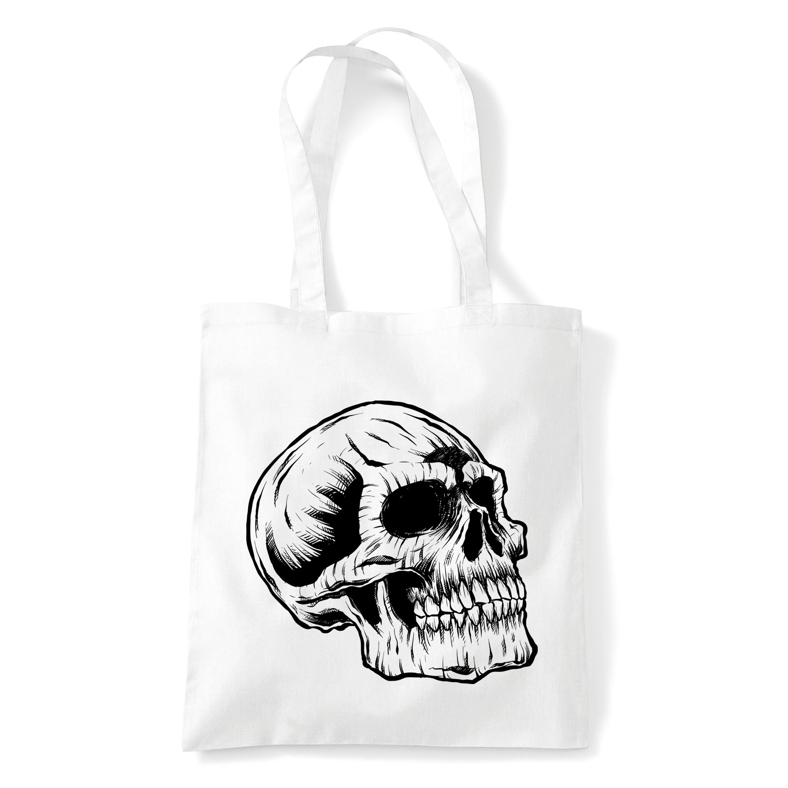 koponya Fehér Shopper Vászontáska