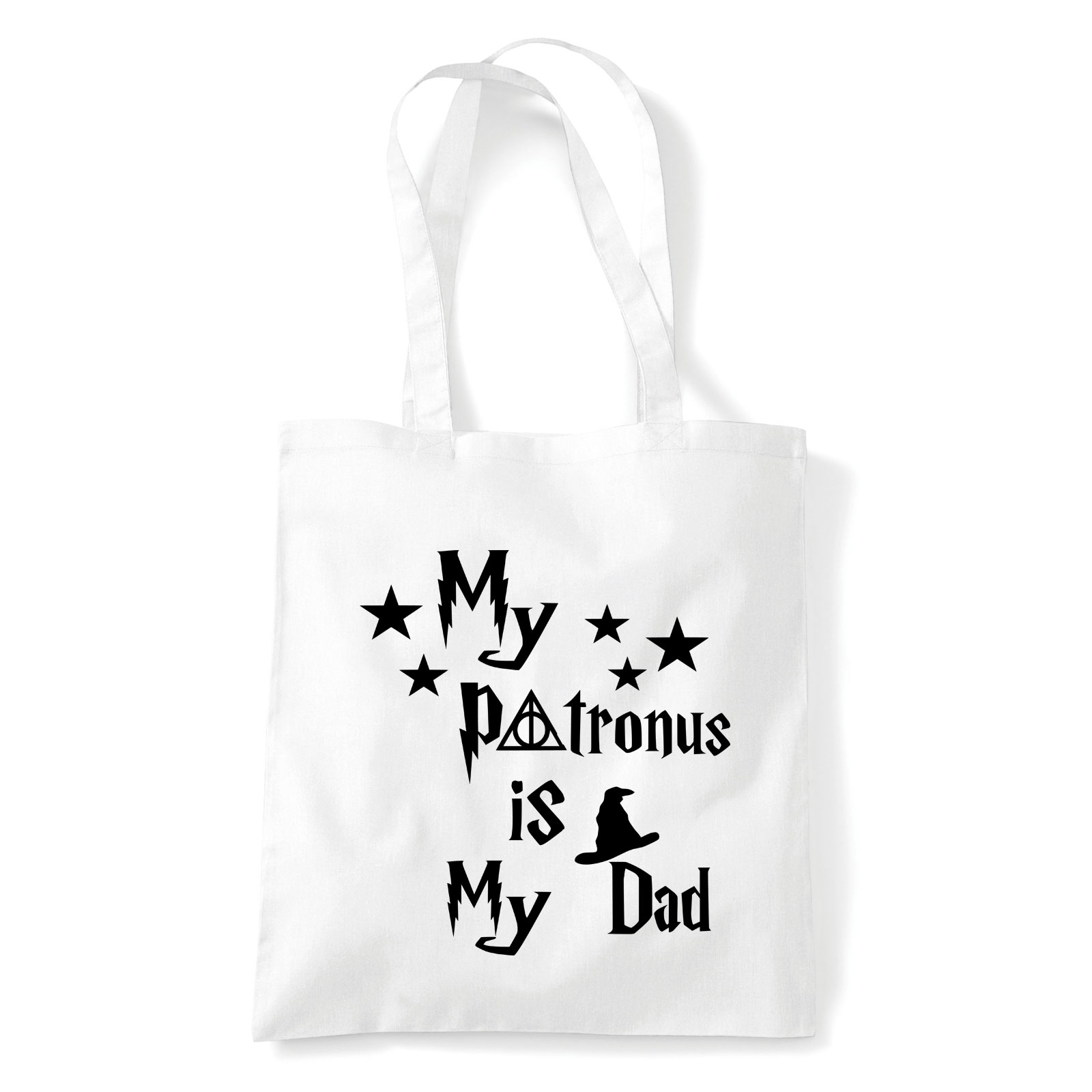 harry potter apa patrónus dad Fehér Shopper Vászontáska
