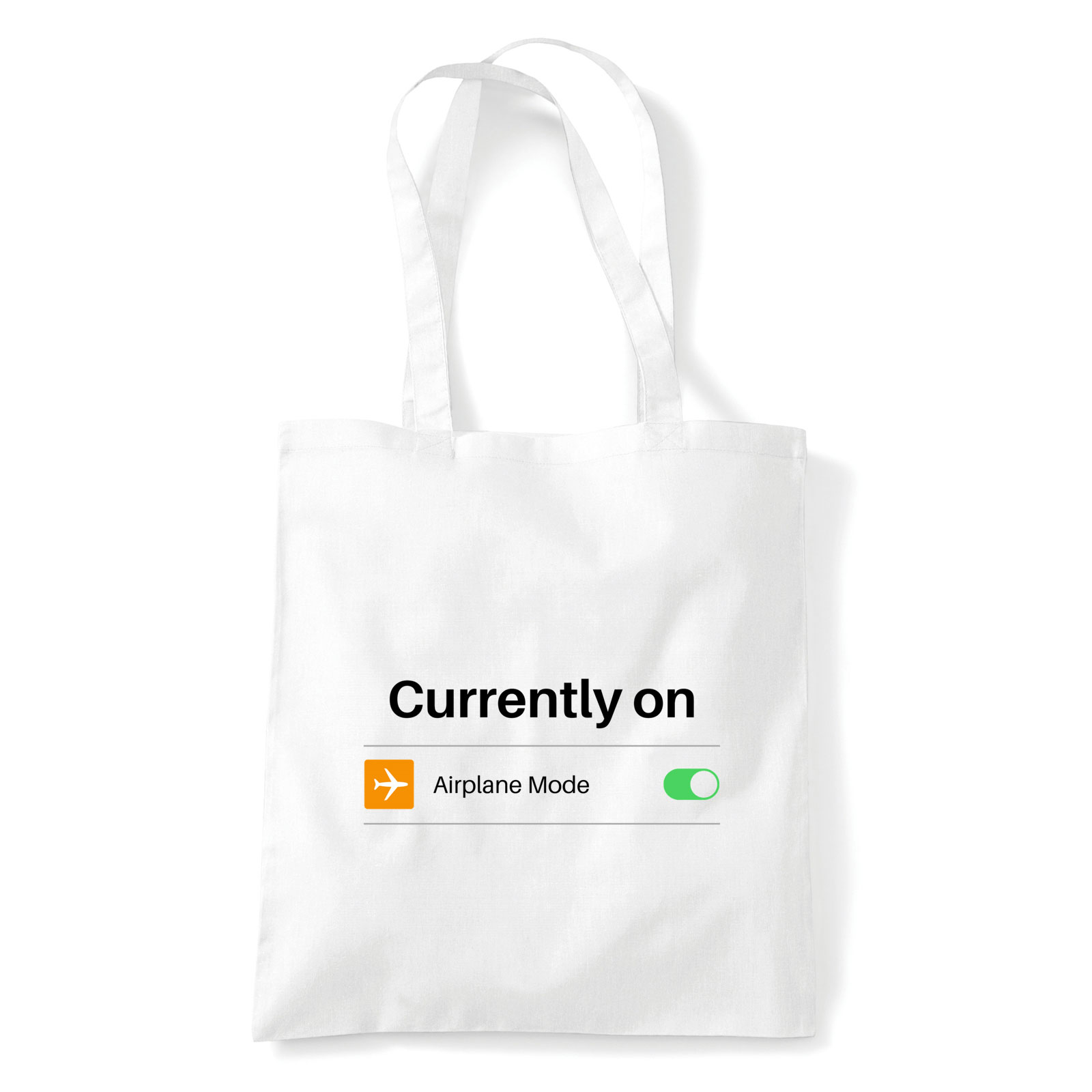 airplane mode utazás Fehér Shopper Vászontáska