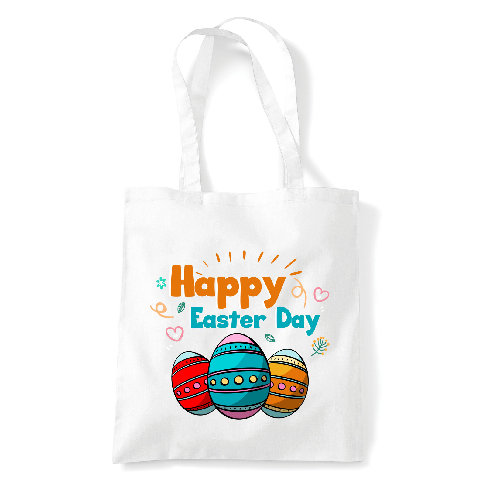 happy easter húsvét Fehér Shopper Vászontáska