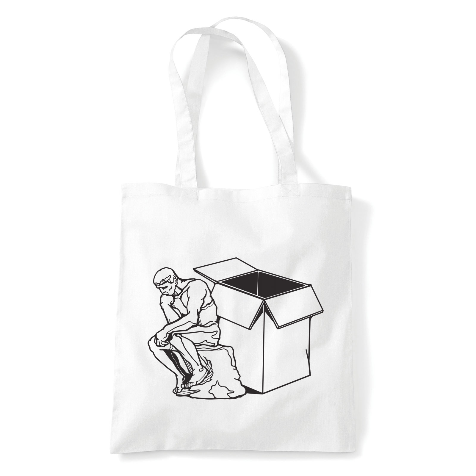 Think Out Of The Box Fehér Shopper Vászontáska