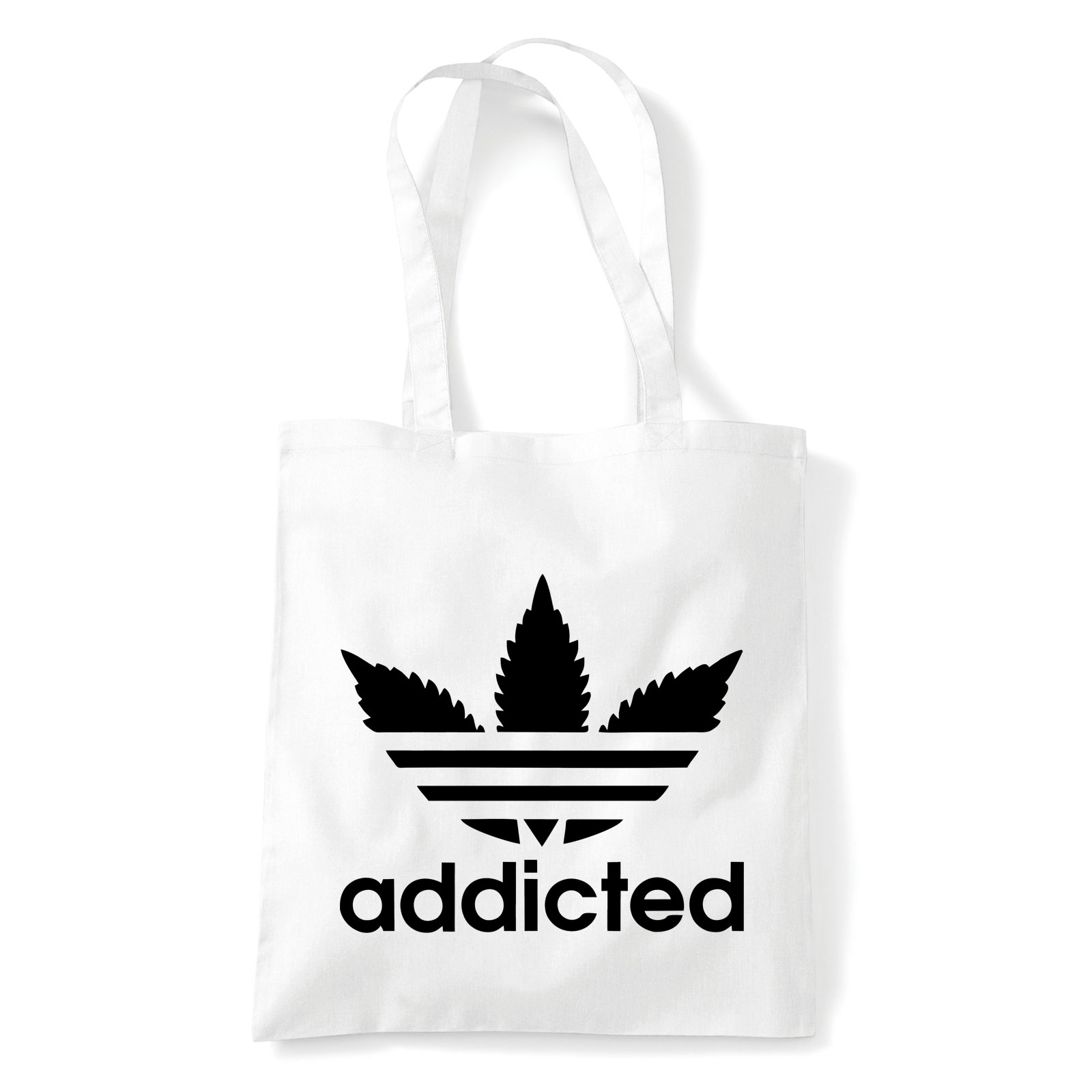 addicted cannabis kanabisz Fehér Shopper Vászontáska