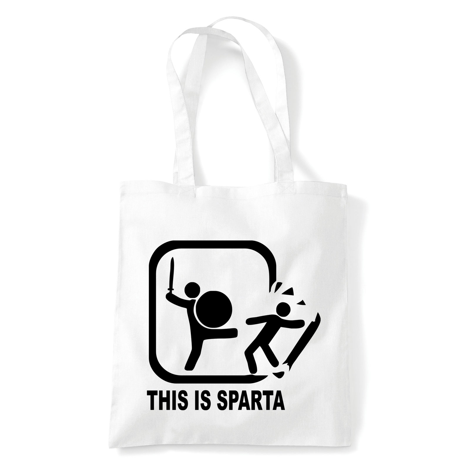 this is sparta ez itt sparta Fehér Shopper Vászontáska