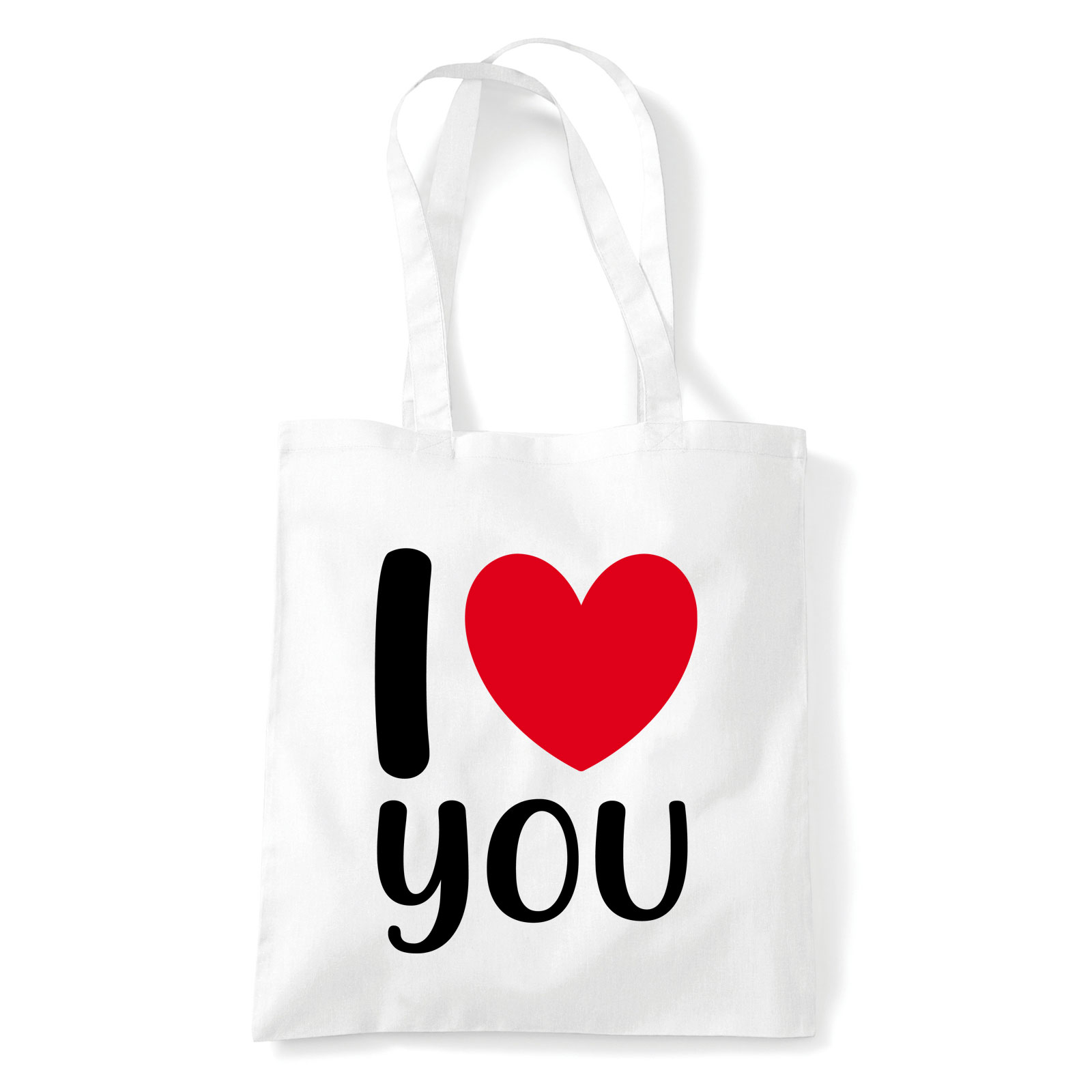i love you Fehér Shopper Vászontáska