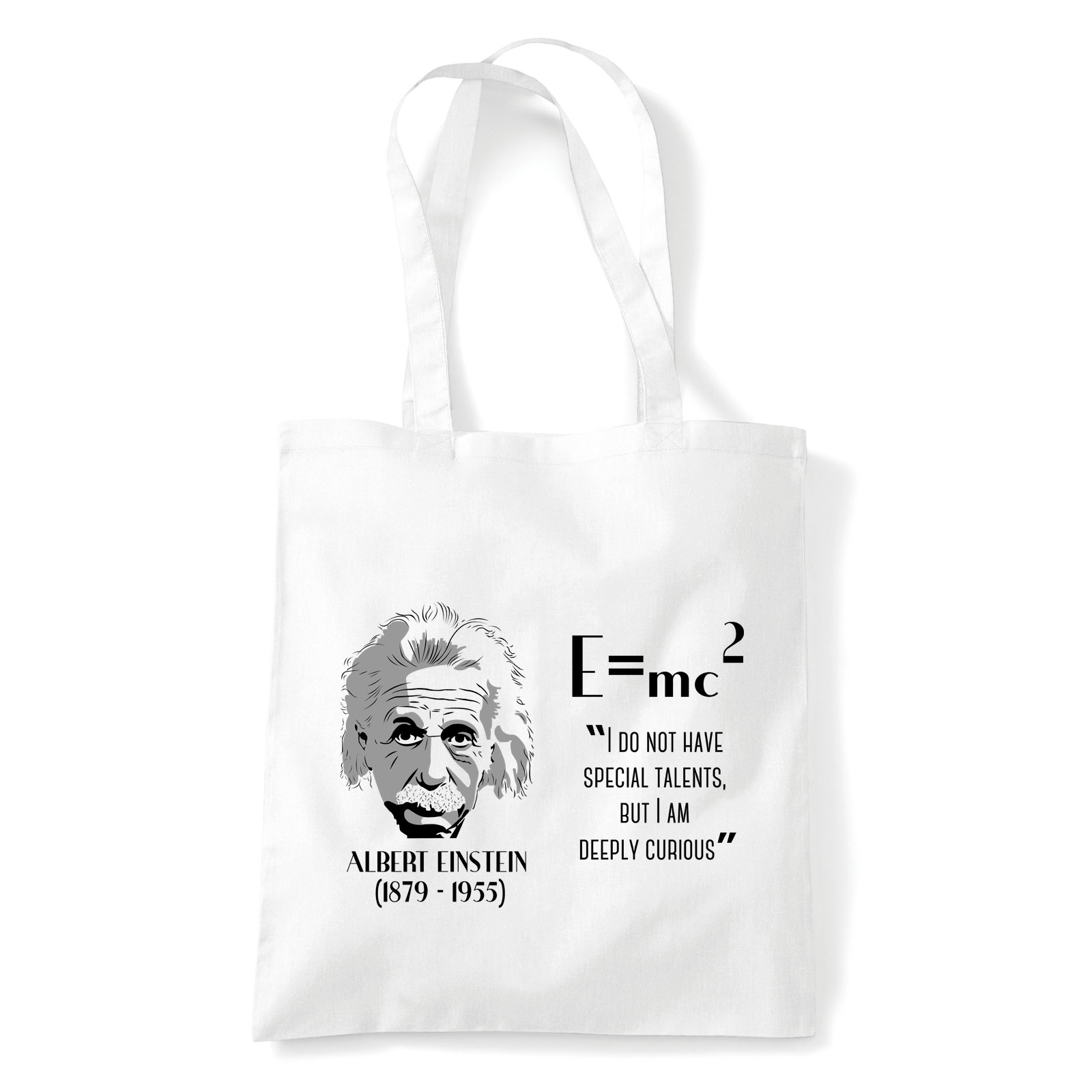 albert einstein Fehér Shopper Vászontáska