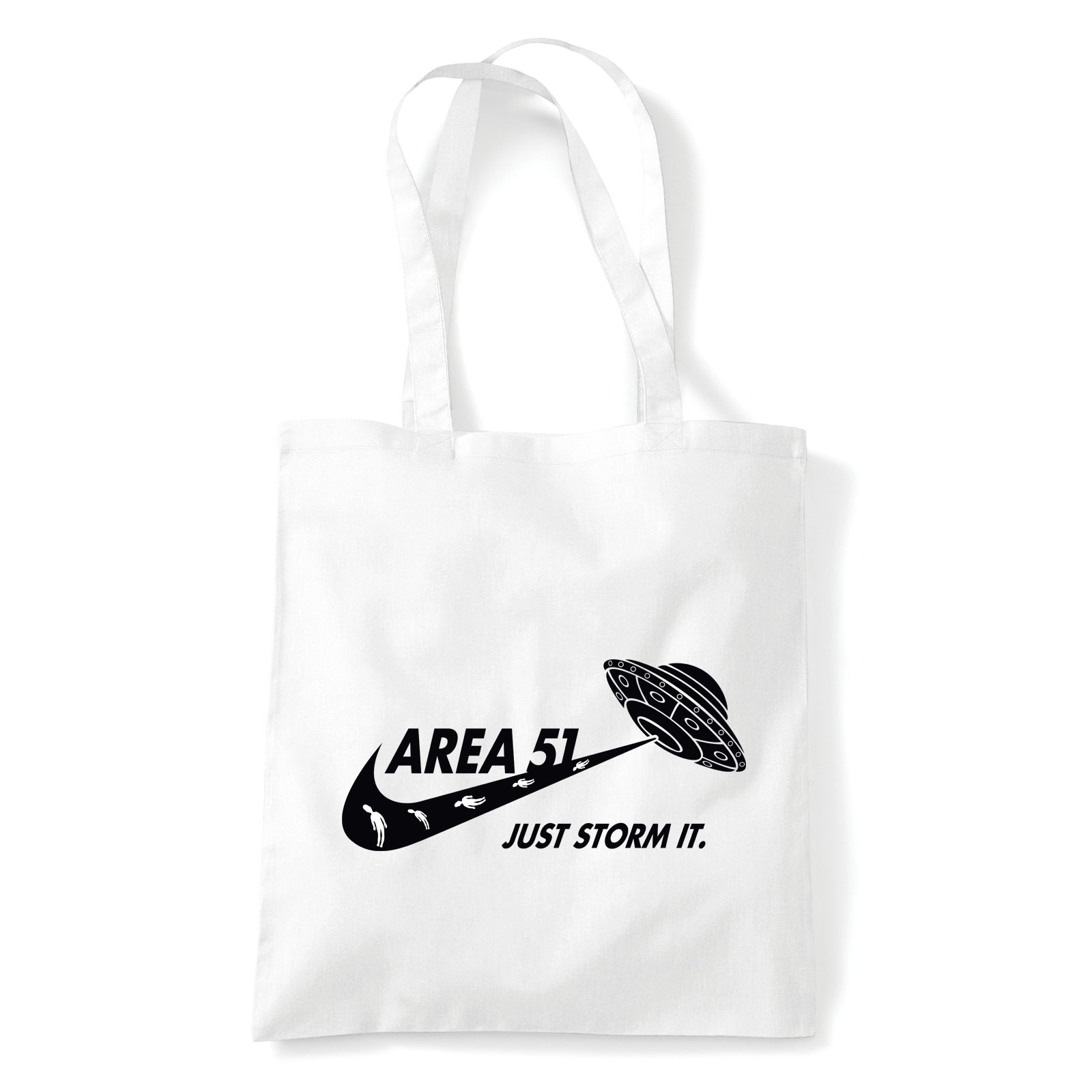 area 51 ufo 51 es körzet Fehér Shopper Vászontáska