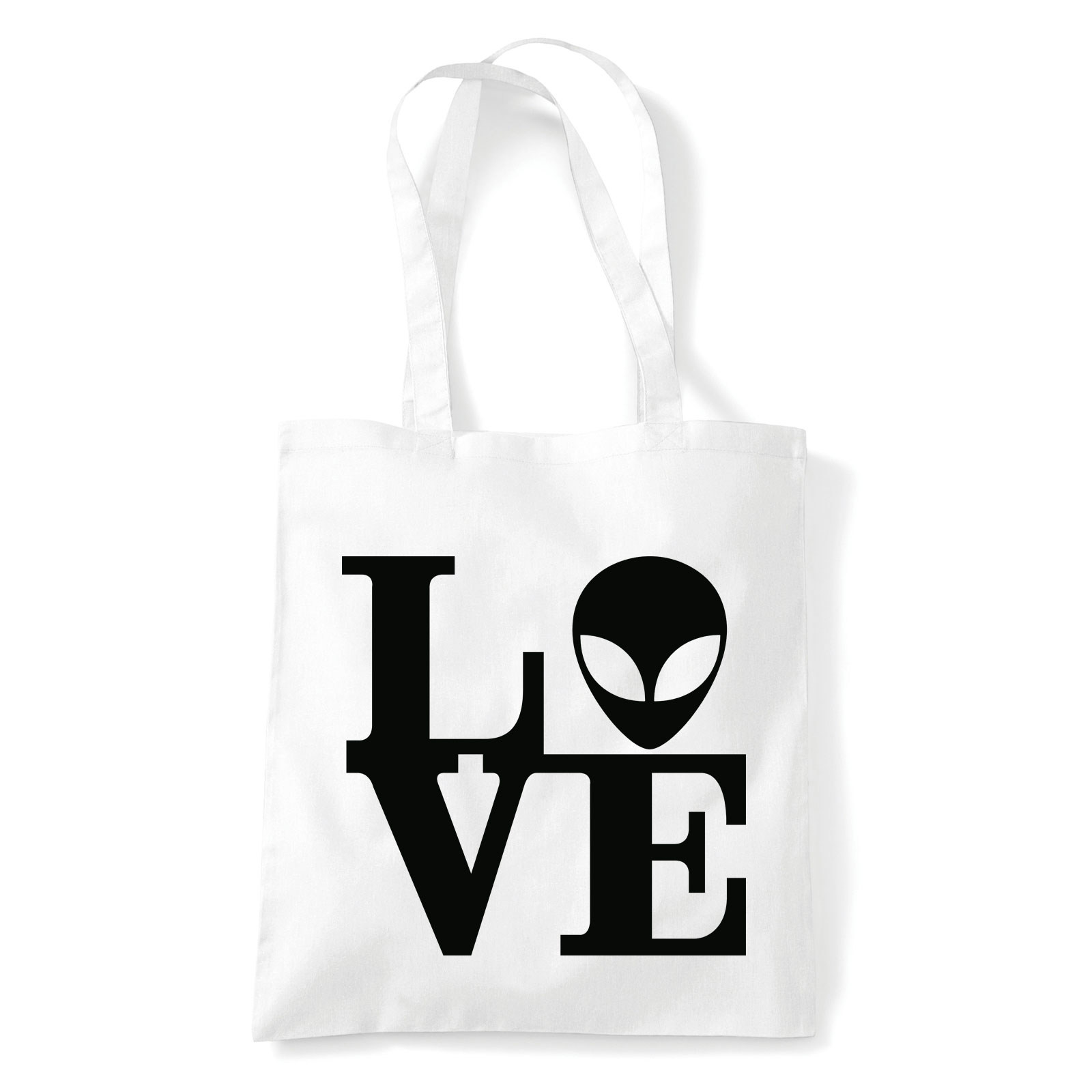 UFO love Fehér Shopper Vászontáska