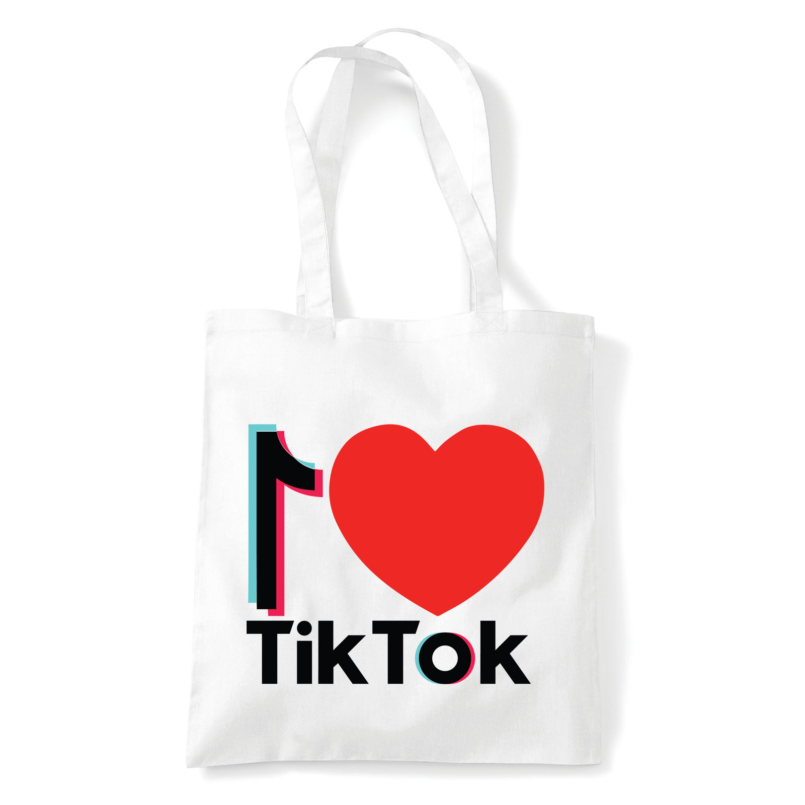 tik tok Fehér Shopper Vászontáska