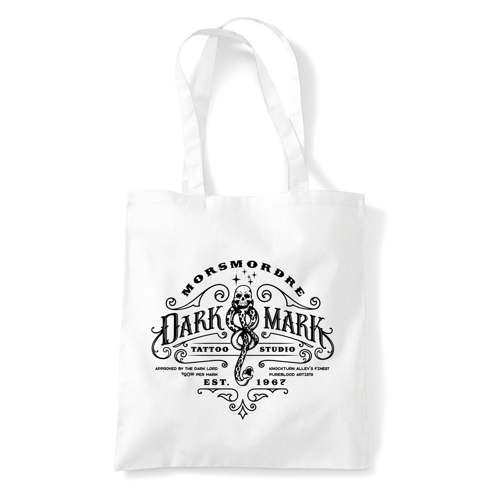 dark mark harry potter Fehér Shopper Vászontáska
