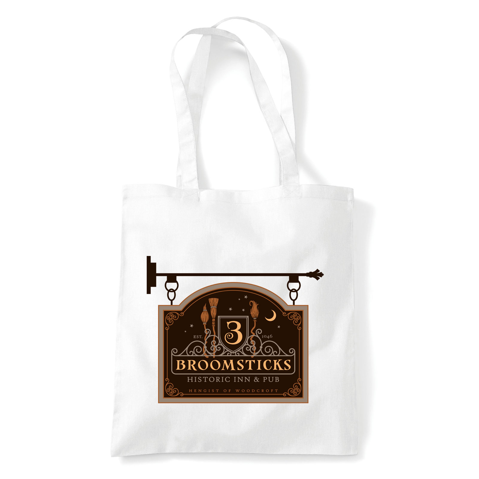 harry potter három seprű Fehér Shopper Vászontáska
