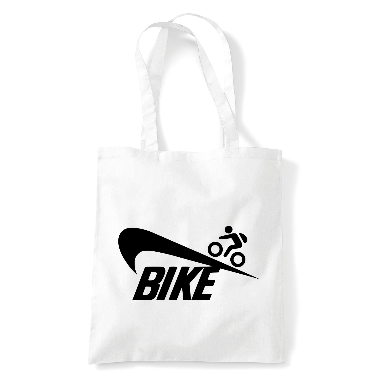 bicikli biciklis bicicle bike Fehér Shopper Vászontáska
