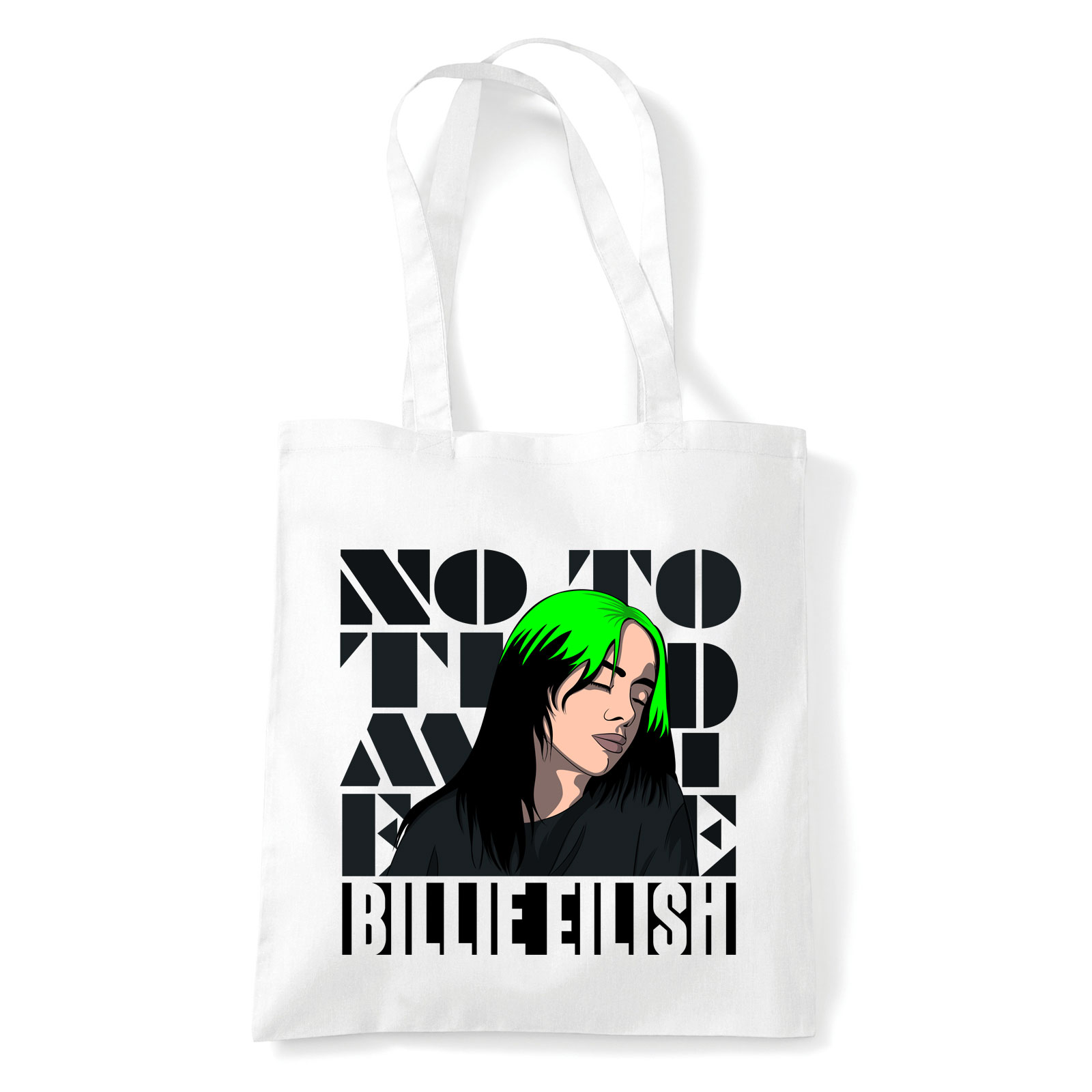 Billie Eilish Fehér Shopper Vászontáska