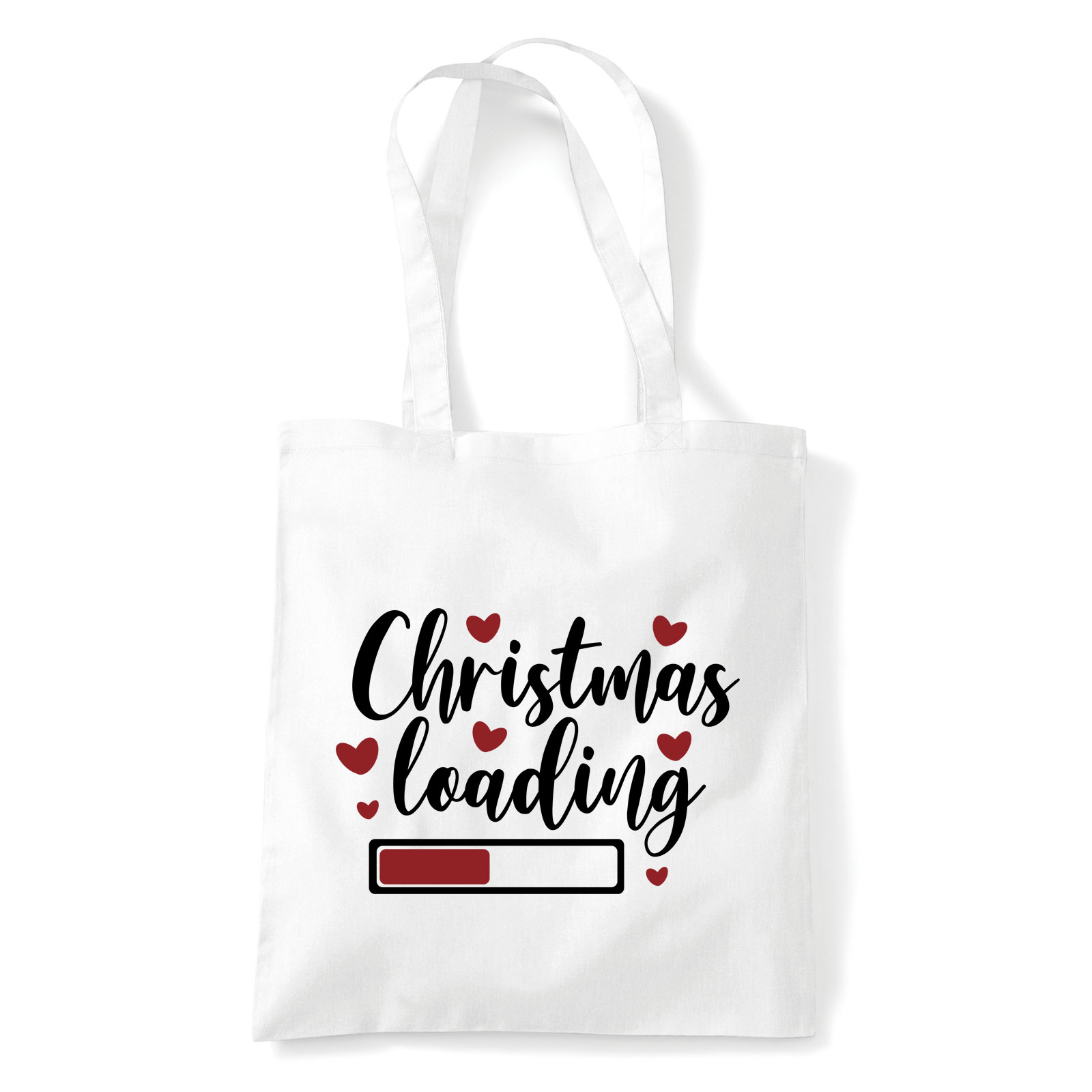 karácsony christmas karácsonyos Fehér Shopper Vászontáska