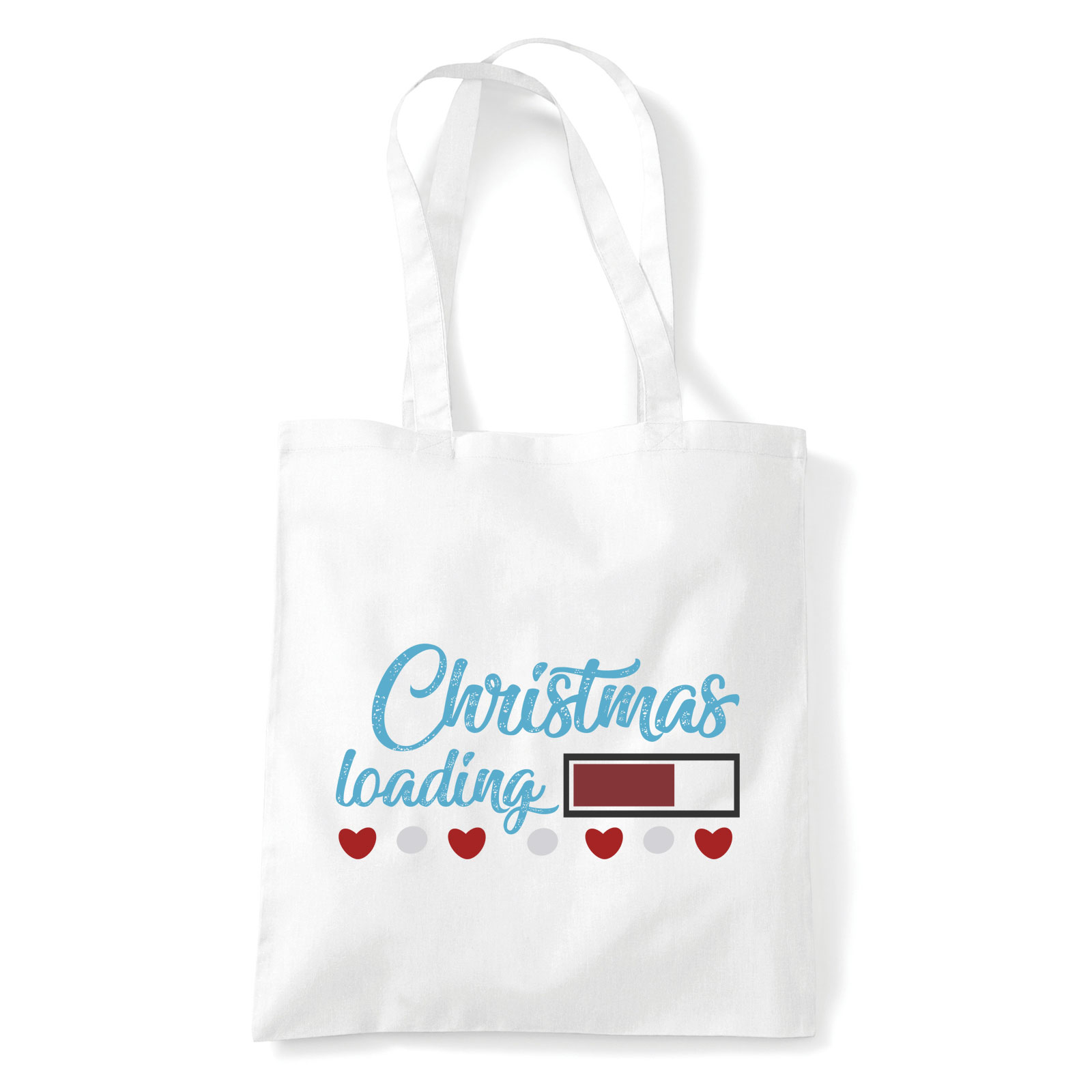 karácsony christmas karácsonyos Fehér Shopper Vászontáska
