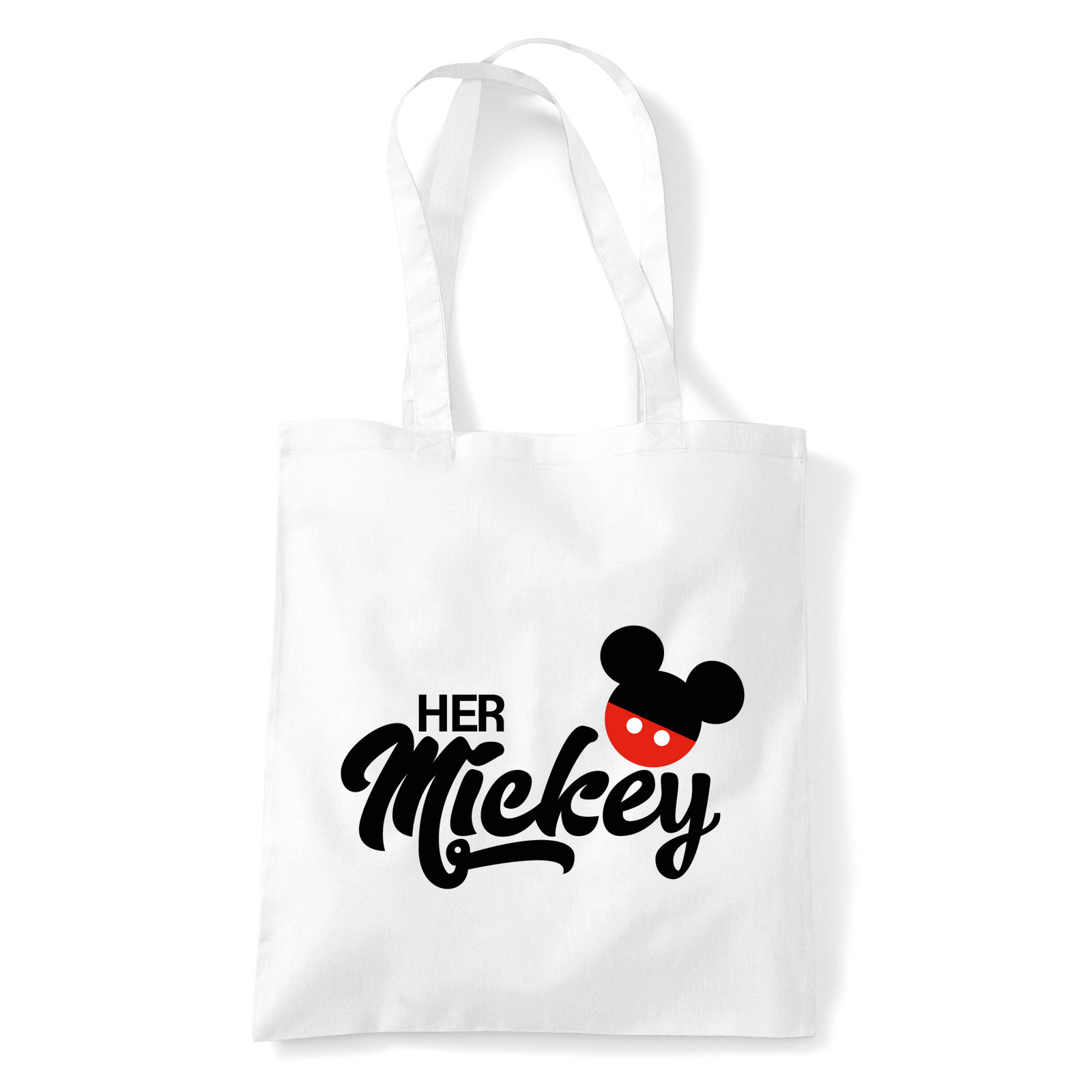 her mickey páros pároknak Fehér Shopper Vászontáska