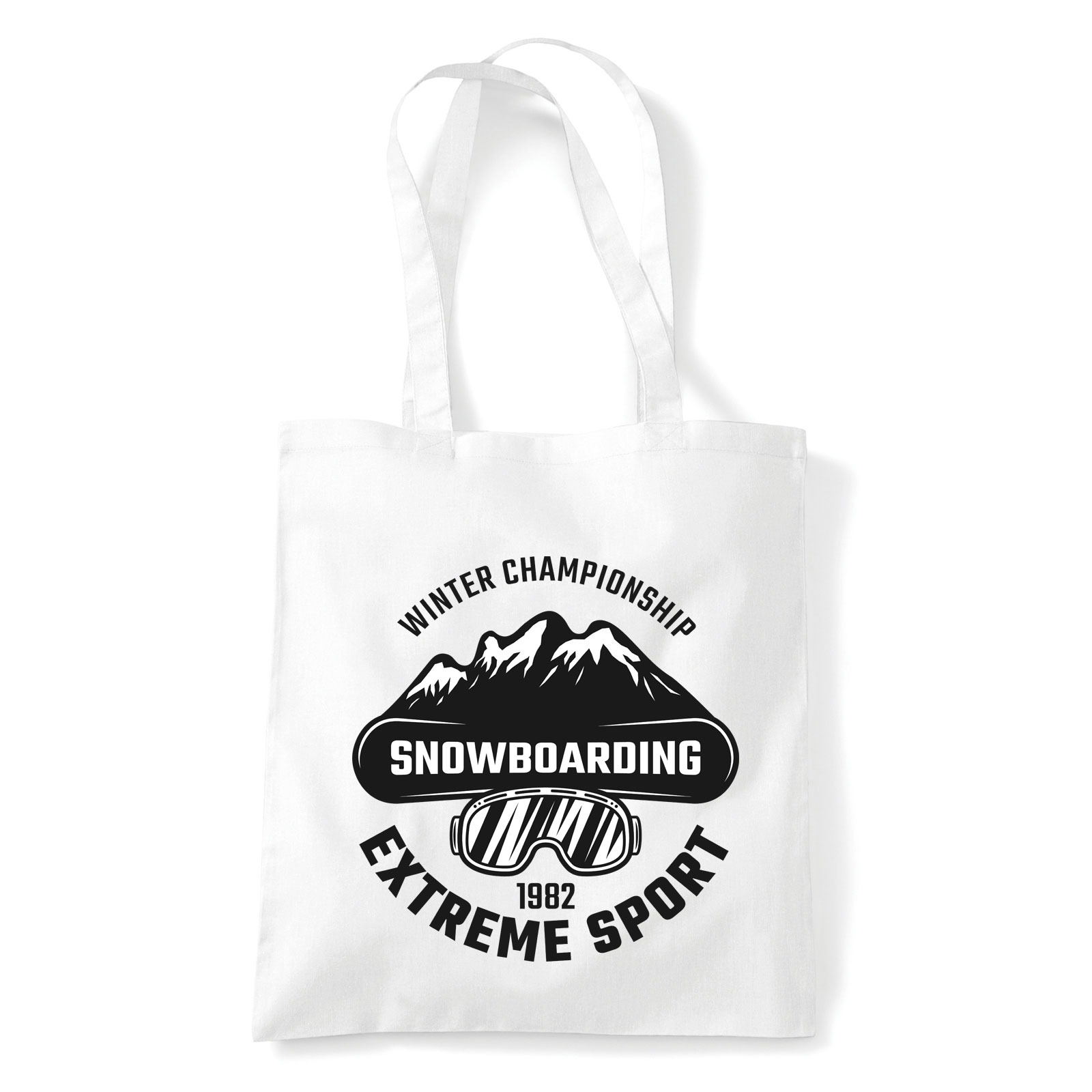 Snowboard Fehér Shopper Vászontáska