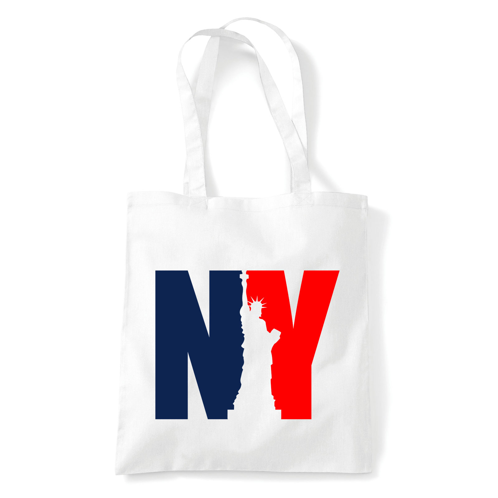 new york city Fehér Shopper Vászontáska