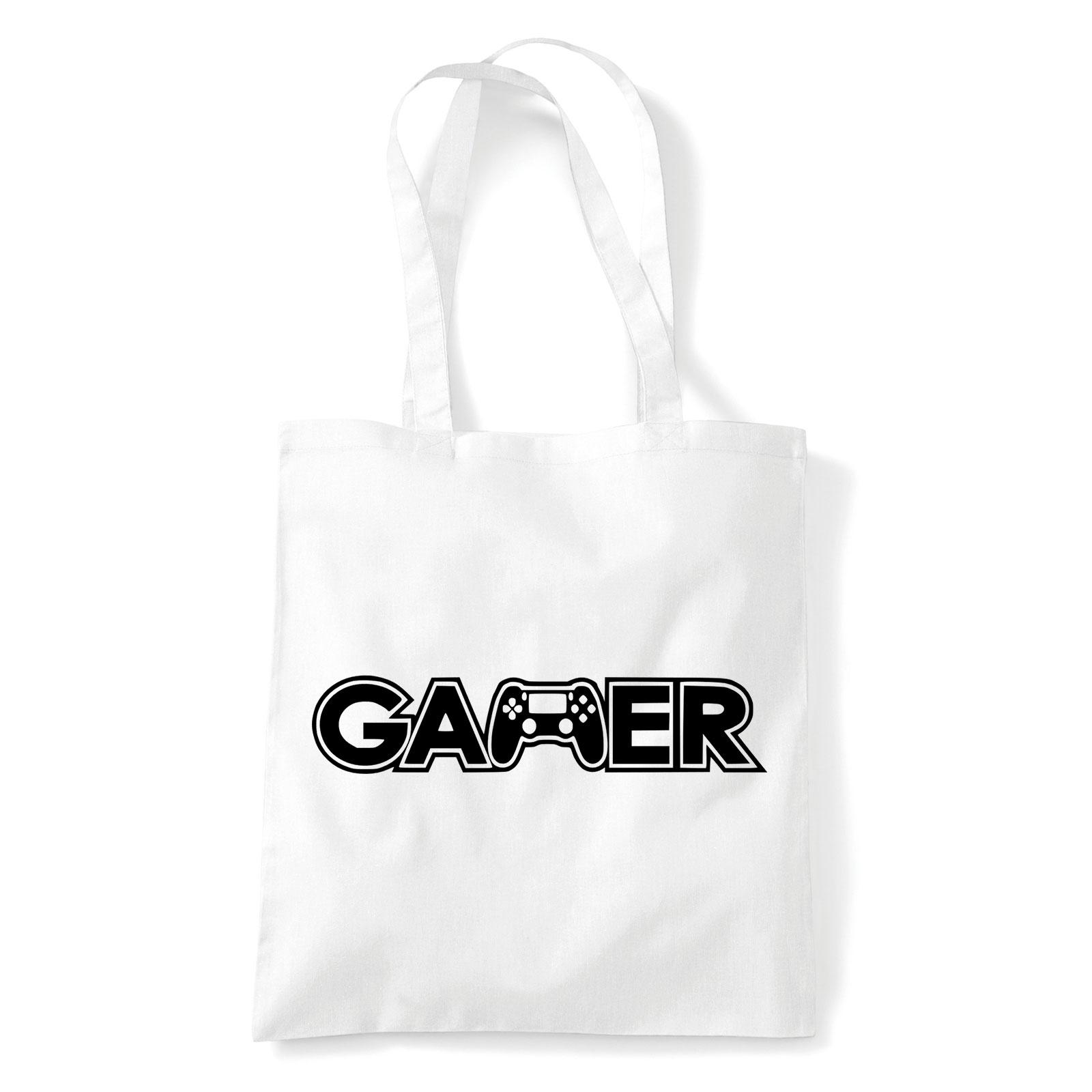 gamer joystick Fehér Shopper Vászontáska