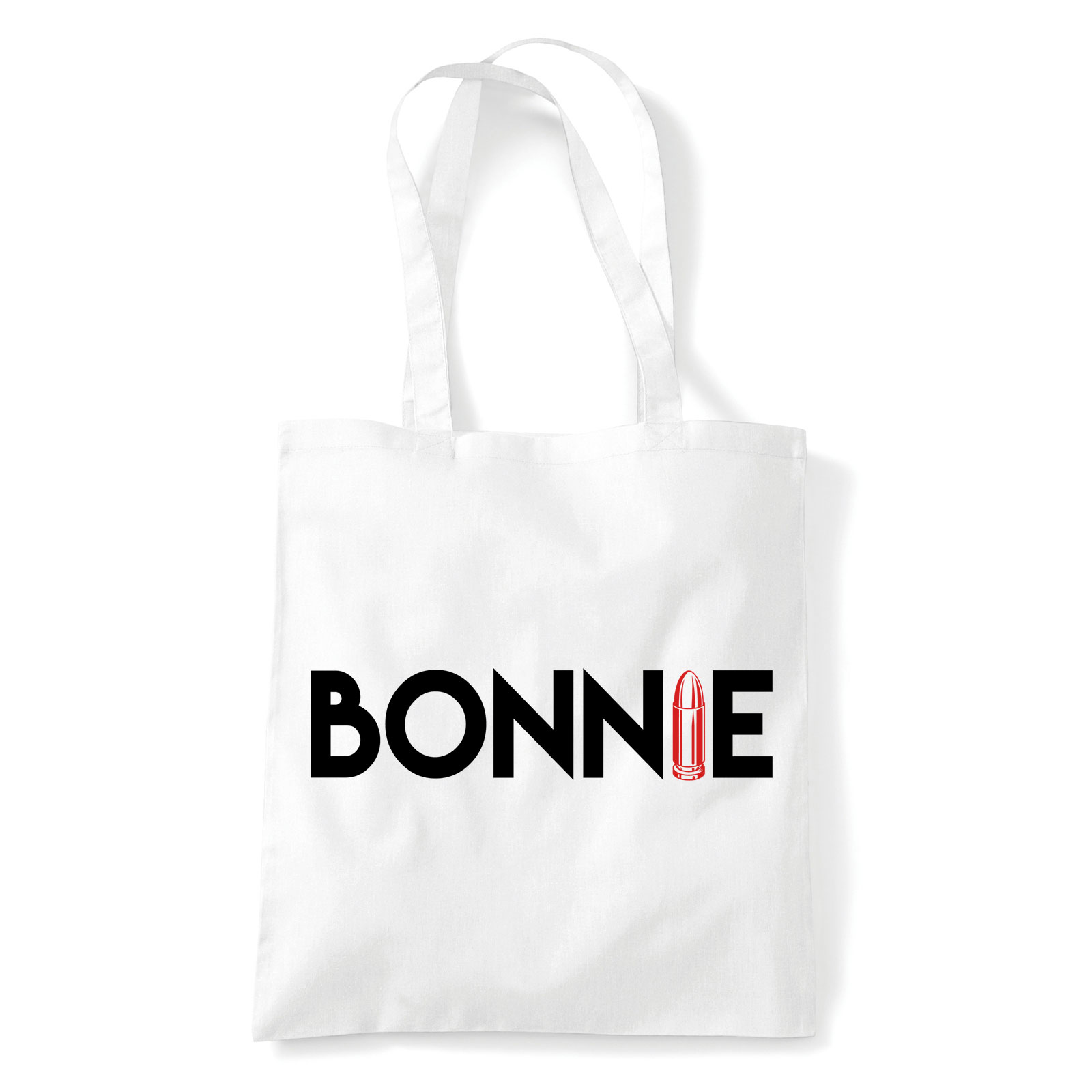Bonnie és Clyde Fehér Shopper Vászontáska