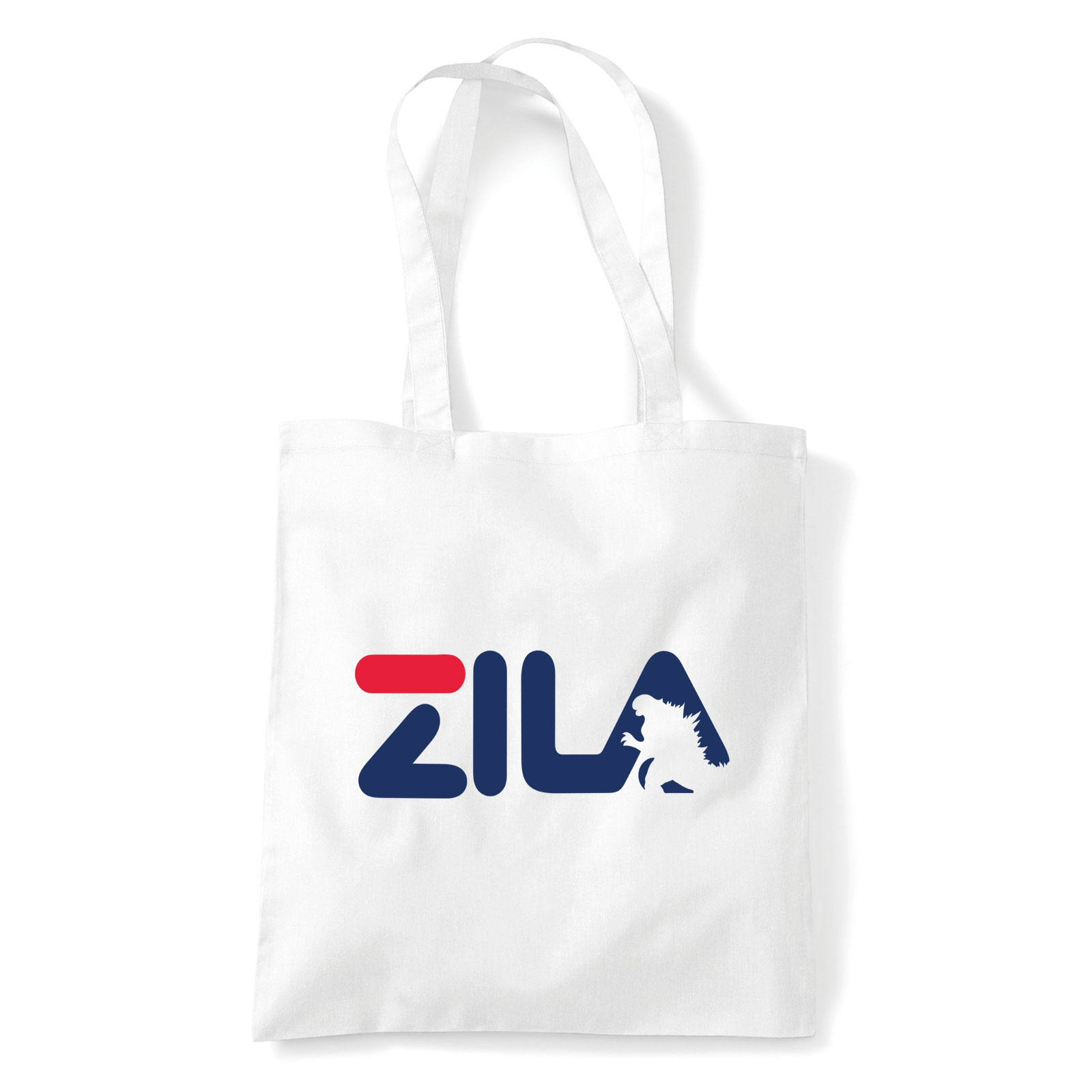 godzilla zila fila Fehér Shopper Vászontáska
