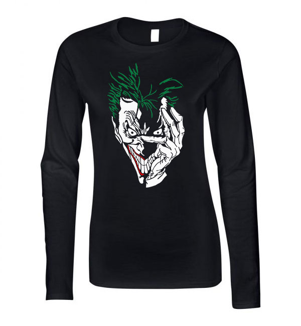 Joker Fekete Női Hosszú Ujjú Póló