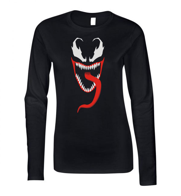 Venom Fekete Női Hosszú Ujjú Póló