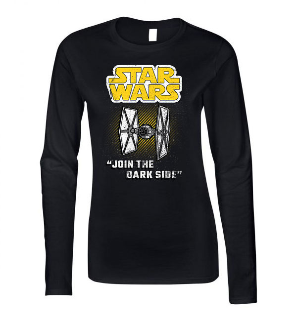 star wars fighter Fekete Női Hosszú Ujjú Póló