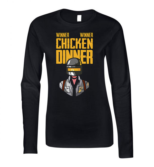 pubg Fekete Női Hosszú Ujjú Póló