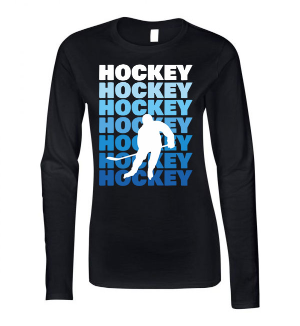 hockey hokis Fekete Női Hosszú Ujjú Póló