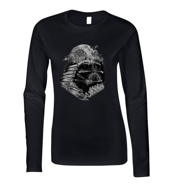 star wars darth vader Fekete Női Hosszú Ujjú Póló