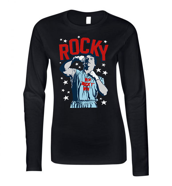 rocky Fekete Női Hosszú Ujjú Póló