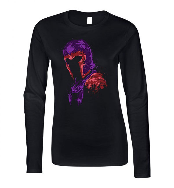 magneto Fekete Női Hosszú Ujjú Póló
