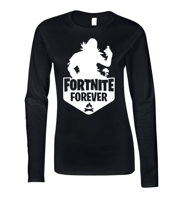 fortnite forever Fekete Női Hosszú Ujjú Póló