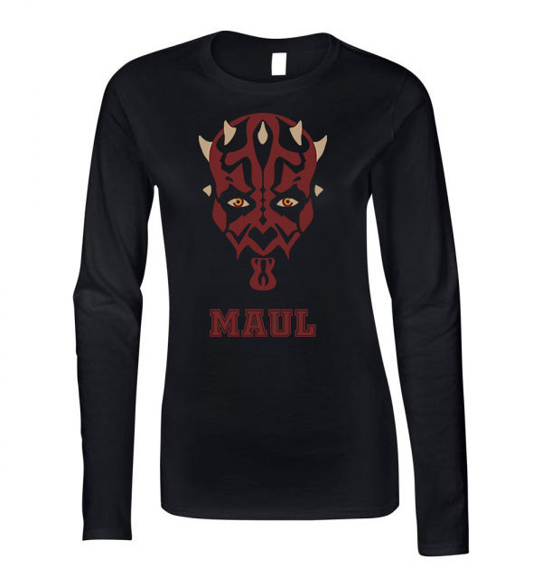 darth maul star wars Fekete Női Hosszú Ujjú Póló