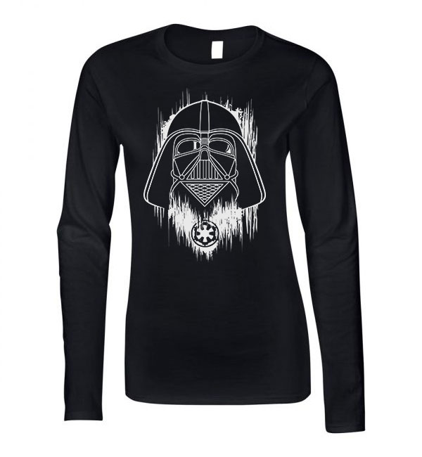 star wars darth vader Fekete Női Hosszú Ujjú Póló