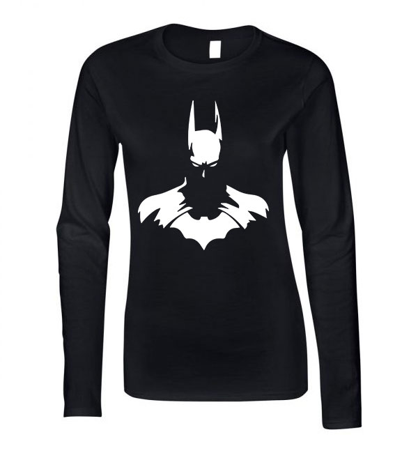 Batman Fekete Női Hosszú Ujjú Póló