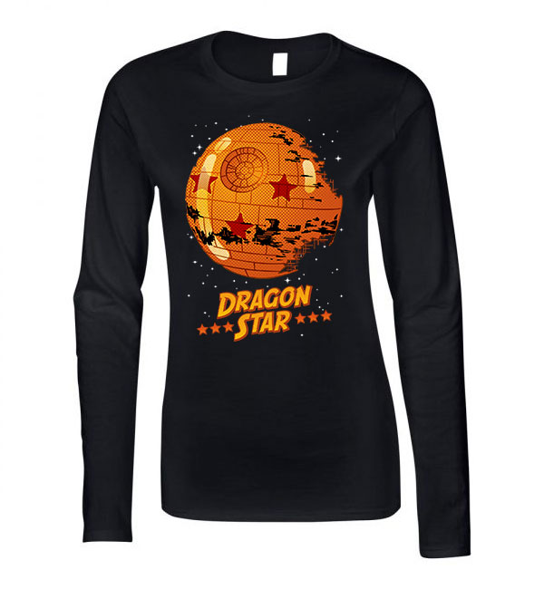 Dragon ball Fekete Női Hosszú Ujjú Póló