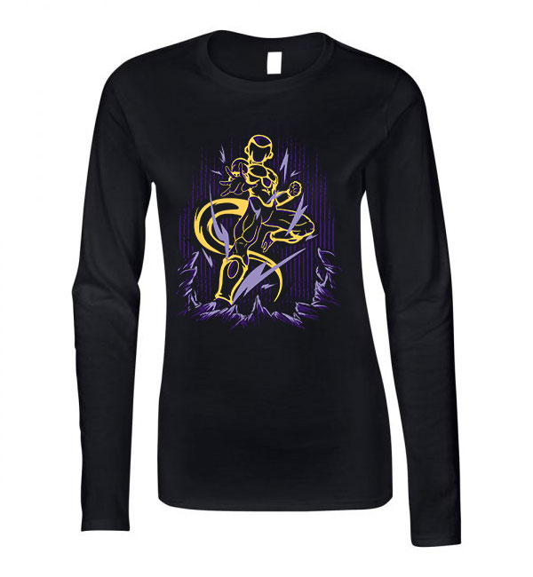 frieza dermesztő dragon ball Fekete Női Hosszú Ujjú Póló