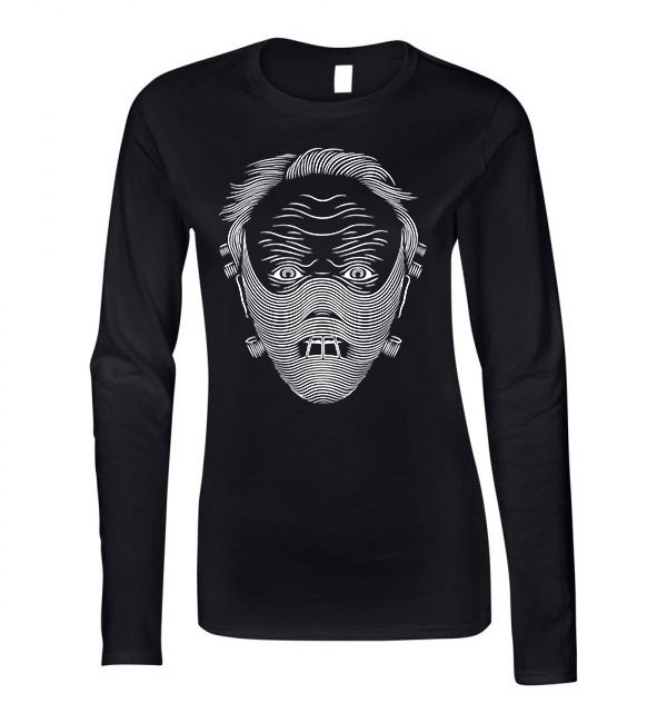 hannibal lecter Fekete Női Hosszú Ujjú Póló